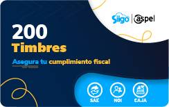 Timbres Fiscales ASPEL PAQUETE DE 200 TIMBRES